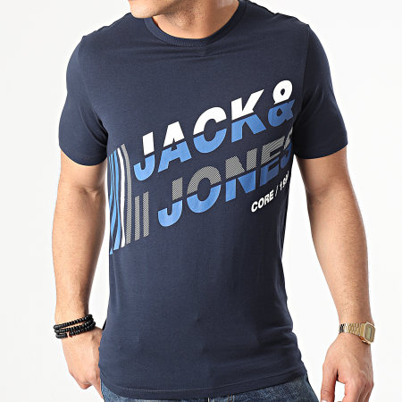 Jack And Jones - Tee Shirt Alpha Bleu Marine