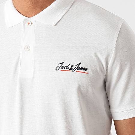 Jack And Jones - Polo Manches Courtes Tons Ecru