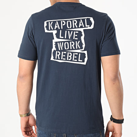 Kaporal - Tee Shirt Devise Bleu Marine