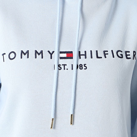 Tommy Hilfiger - Felpa con cappuccio Essential 6410 Donna Blu cielo