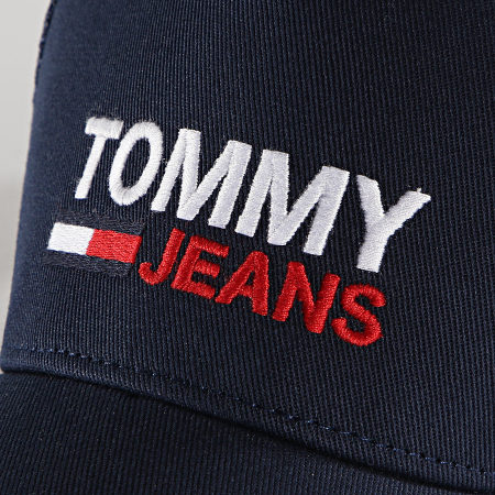Tommy Jeans - Casquette Trucker Flag Cap 7172 Bleu Marine