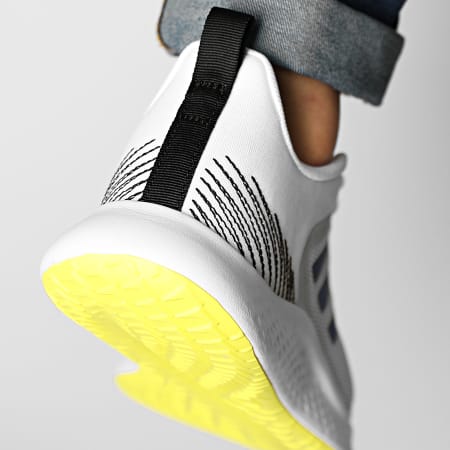 Adidas Performance - Baskets Fluid Street FY8459 Footwear White Royal Blue  Acid Yellow - LaBoutiqueOfficielle.com