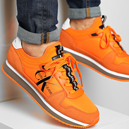 Calvin Klein - Baskets Runner Sock Laceup 0040 Vivid Orange