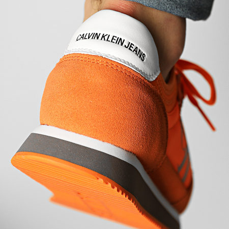 Calvin Klein - Baskets Runner Sock Laceup 0040 Vivid Orange