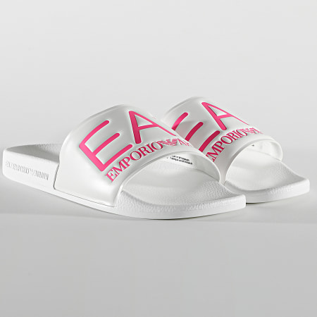 EA7 Emporio Armani - Claquettes XCP001-XCC22 White Pink Fluo