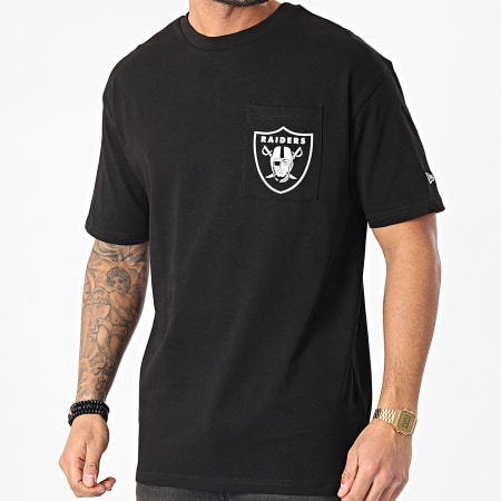 New Era - Tee Shirt Poche Las Vegas Raiders NFL Box Logo 12553287 Noir