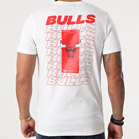 New Era - Tee Shirt Chicago Bulls Repeat Back Logo 12590892 Blanc