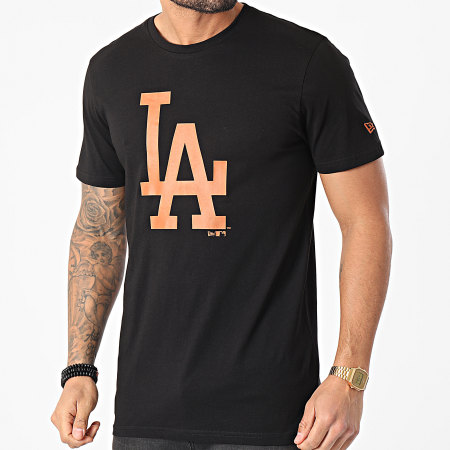 New Era - Tee Shirt Los Angeles Dodgers Sea Team Logo 12590907 Noir