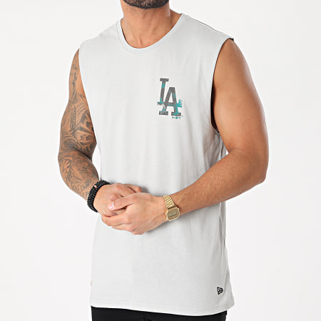 New Era - Tee Shirt Sans Manches Infill TM Logo Los Angeles Dodgers 12590912 Gris