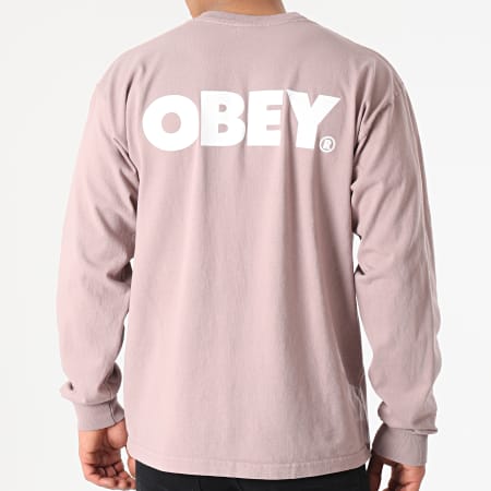 Obey - Tee Shirt Manches Longues Bold Violet
