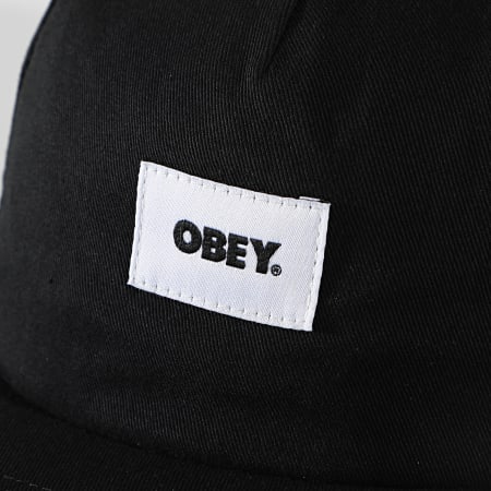 Obey - Casquette Snapback Bold Label Organic Noir