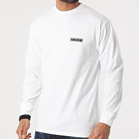 Vans - Camiseta de manga larga Blooming 0A54DAWHT Blanco