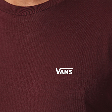Vans - Camiseta Colorblock 0A3CZDKJ Borgoña Blanco