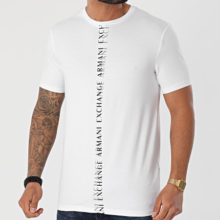 Armani Exchange - Tee Shirt 3KZTFL-ZJEAZ Blanc Réfléchissant