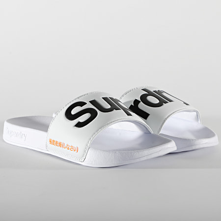 Superdry - Claquettes Classic Pool Side MF310008A Blanc