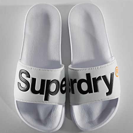 Superdry - Claquettes Classic Pool Side MF310008A Blanc