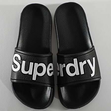 Superdry - Claquettes Classic Pool Slide MF310008A Noir