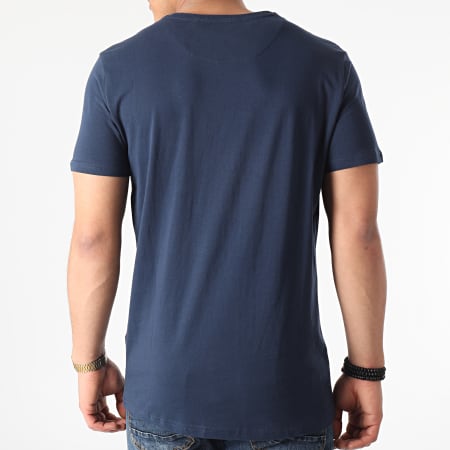 Blend - Tee Shirt Poche Floral 20712050 Bleu Marine