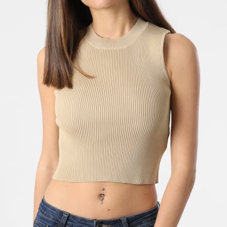 Girls Outfit - Top Femme Sans Manches 57303 Beige