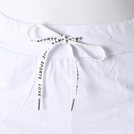 Girls Outfit - Pantalón Corto de Jogging Mujer S060 Blanco