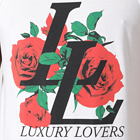 Luxury Lovers - Canotta Emblema Bianco