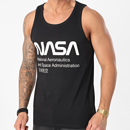 NASA - Camiseta sin mangas Admin que brilla en la oscuridad, negra