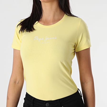 Pepe Jeans - Tee Shirt Femme New Virginia PL502711 Jaune