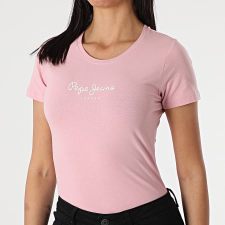 Pepe Jeans - Tee Shirt Femme New Virginia PL502711 Rose
