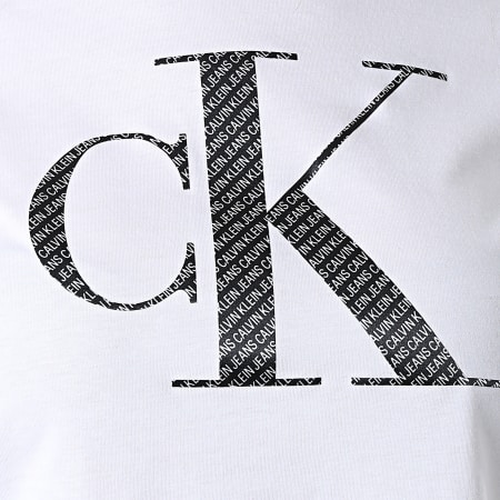 Calvin Klein - Tee Shirt Femme Satin Bonded Filled 5605 Blanc