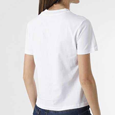 Calvin Klein - Tee Shirt Femme Shine Logo 5637 Blanc