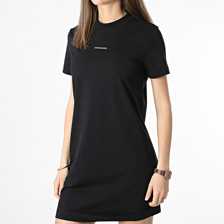 Calvin Klein - Abito donna Micro Branding Tee Shirt 5664 Nero