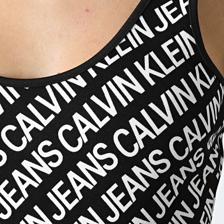 Calvin Klein - Body donna Milano Logo Tank AOP 6135 Nero