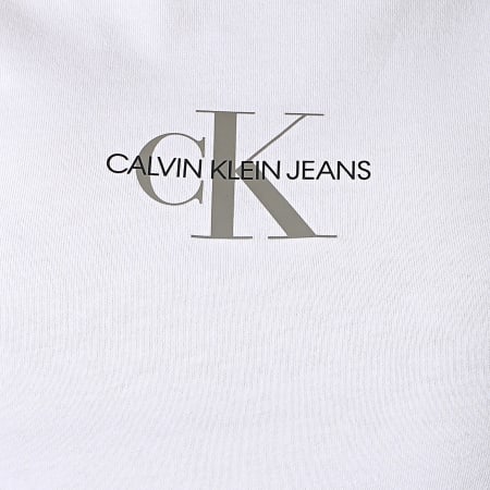 Calvin Klein - Tee Shirt Femme Monogram Classic 6577 Blanc