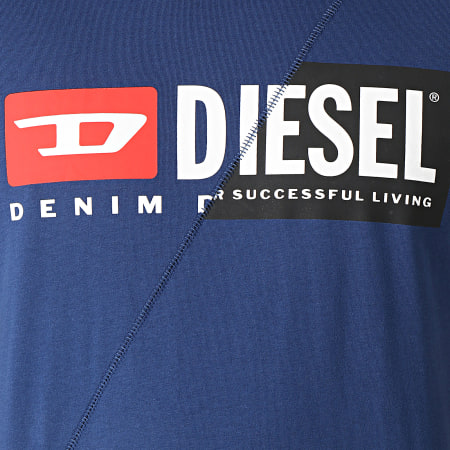 Diesel - Tee Shirt 00SDP1-0091A Bleu Marine