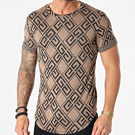 Frilivin - Tee Shirt Oversize U5186 Camel