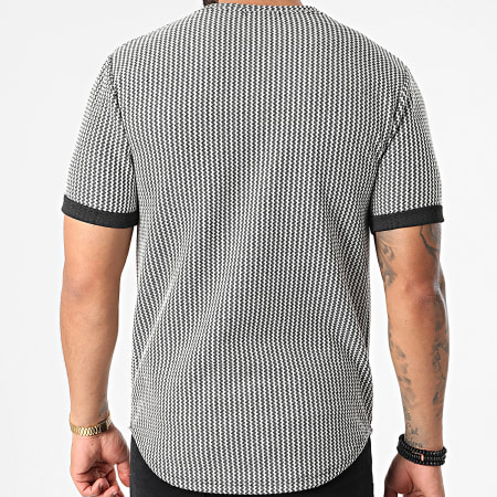 Frilivin - Tee Shirt Oversize 15191 Noir Blanc