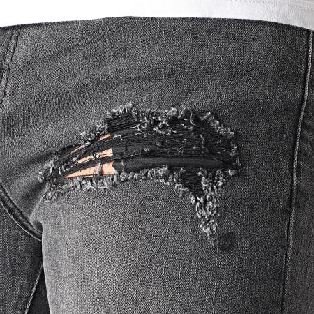 Frilivin - Pantaloncini jeans slim neri