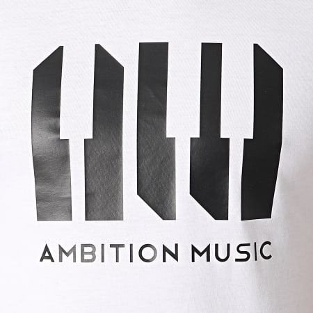 Niro - Tee Shirt Ambition Music Blanc Noir