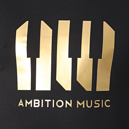 Niro - Tee Shirt Ambition Music Noir Doré