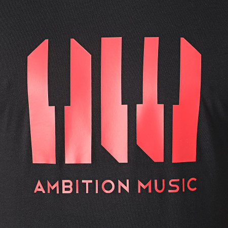 Niro - Tee Shirt Ambition Music Noir Rouge