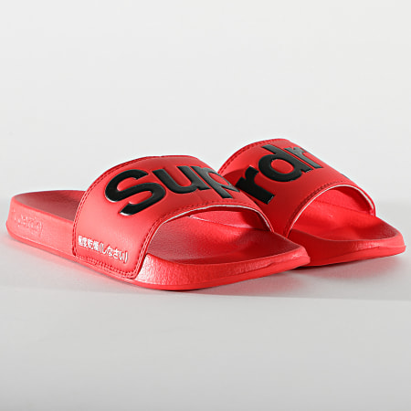 Superdry - Claquettes Classic Pool Side MF310008A Rouge