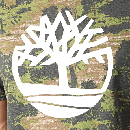 Timberland - Tee Shirt AOP Tree A2FN8 Vert Kaki