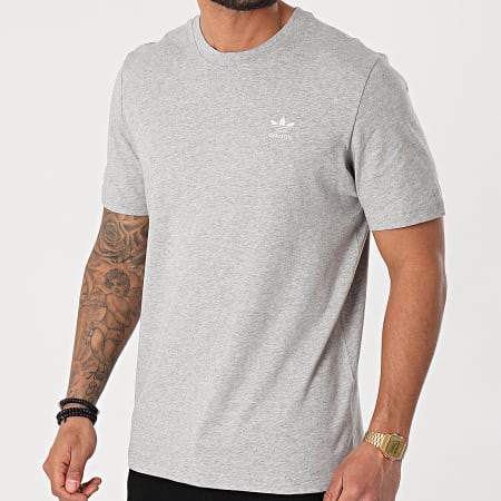 Adidas Originals - Camiseta Essential GN3414 Gris jaspeado