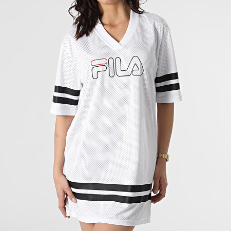 Fila - Robe Tee Shirt Oversize Femme Jala 683299 Blanc