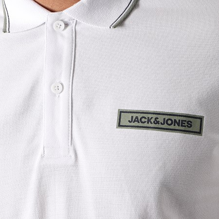 Jack And Jones - Polo Manches Courtes Londons Blanc