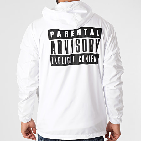 Parental Advisory - Coupe-Vent Logo Blanc