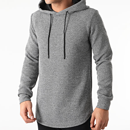 Uniplay - Sweat Capuche Oversize UY566 Gris Chiné