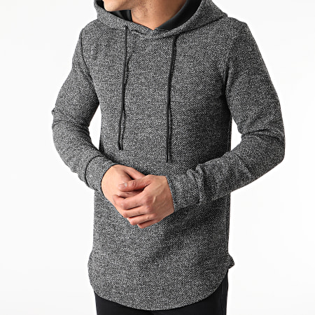 Uniplay - Sweat Capuche Oversize UY566 Gris Anthracite Chiné