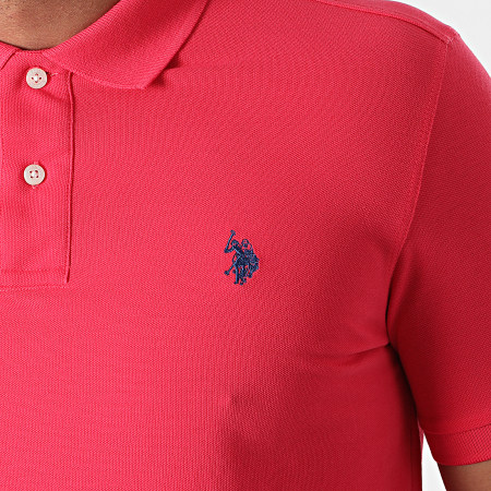 US Polo ASSN - Polo Manches Courtes Institutional Rose