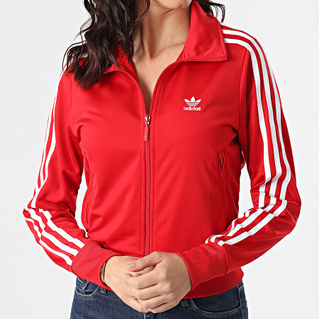 Adidas Originals - Veste Zippée Femme A Bandes Firebird GN2818 Rouge